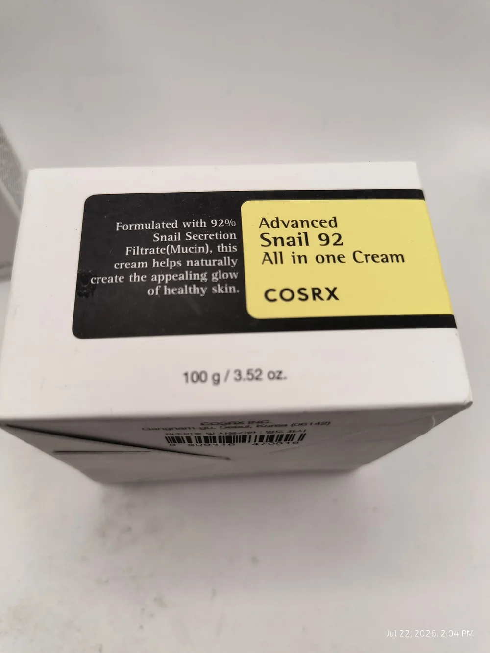 COSRX Advanced Snail Peptide Eye Cream & All In One Cream Exp 2027